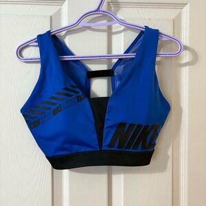 Nike Royal Blue and Black Sports Top